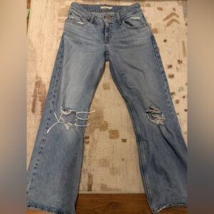 Levi Superlow size 29 Blue Distressed Women’s Jeans